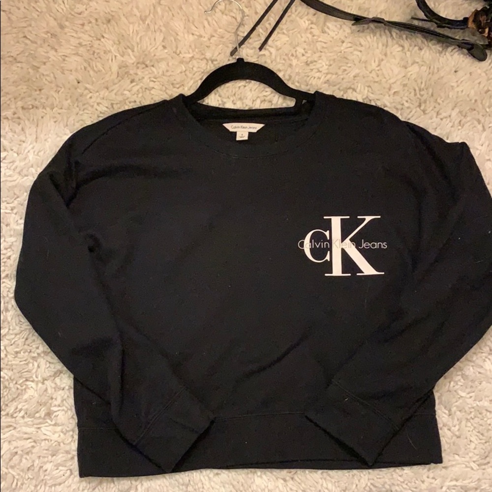 CALVIN KLIEN CROPPED PULLOVER